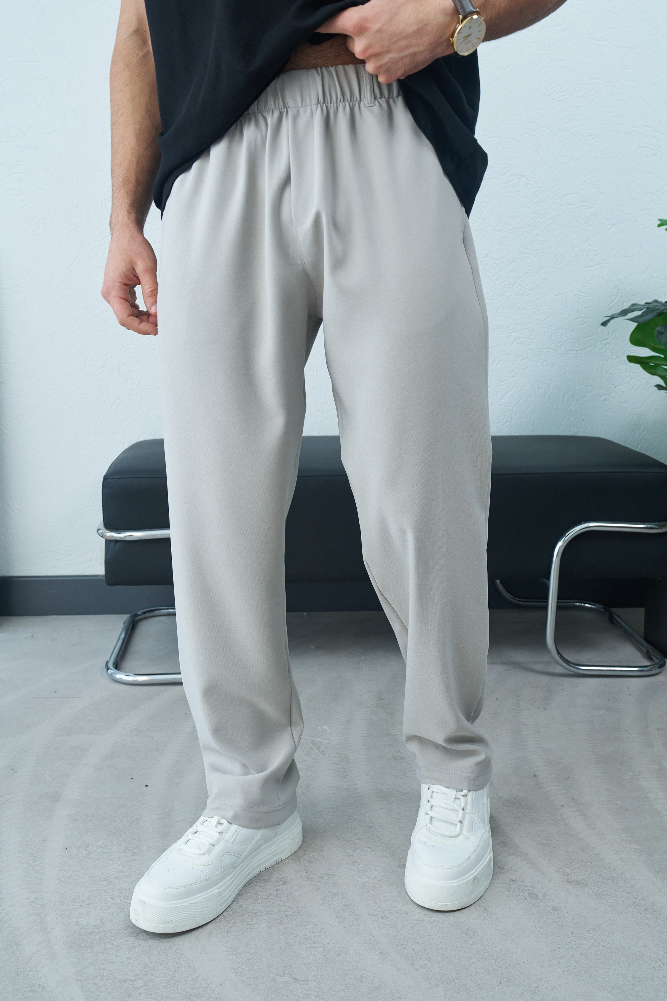 Loose Fit Stoffhose